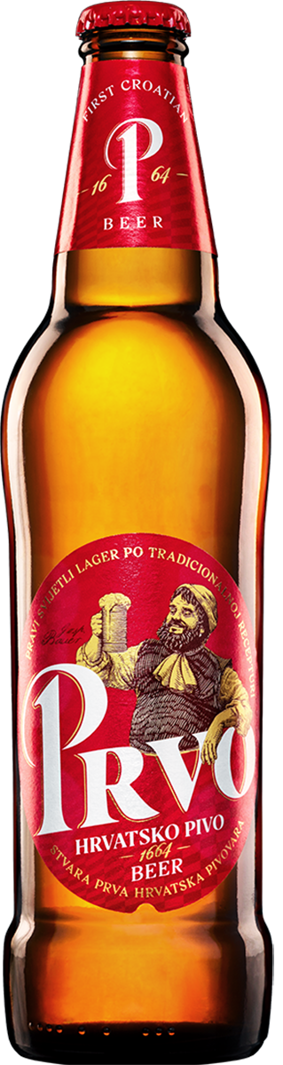 Fotografija steklenice prvega hrvaškega piva